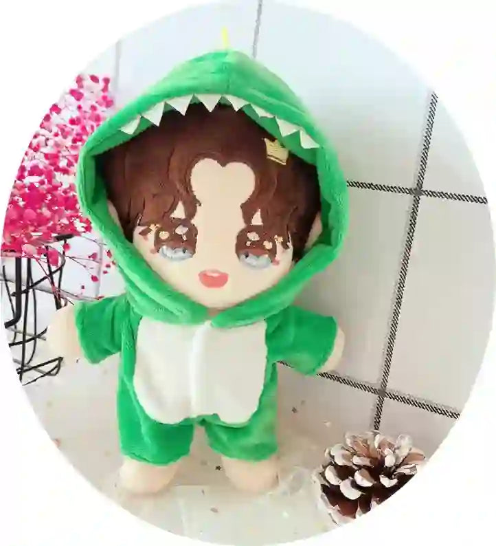 CustomPlushMaker sells 20cm cotton doll clothes wholesale, like dinosaur onesies and cute pajamas:plushie's cute pajamas