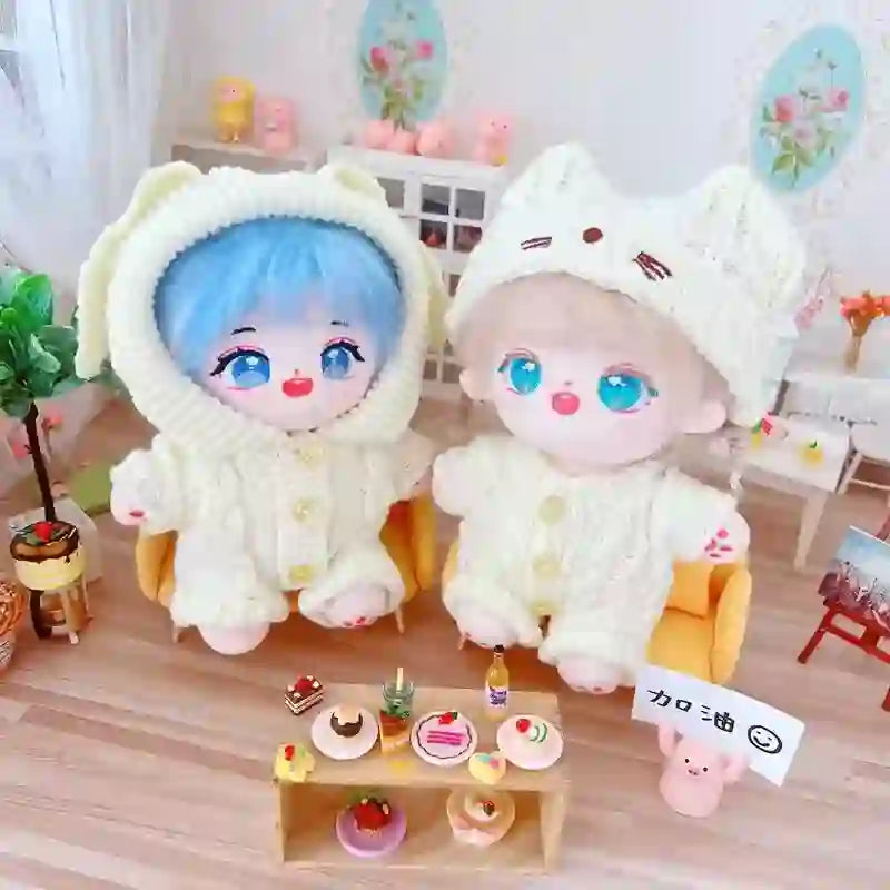 Wholesale adorable doll clothes, like cartoon sweaters, princess skirts, and cute dresses:sample