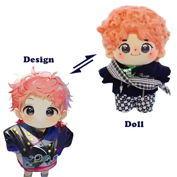  CustomPlushMaker offers the opportunity to create your own custom designer doll plushie, including custom handmade anime plush dolls and accessories, suitable for both genders, and ready-made finished goods：Cute child's animated character and plush toy prototype